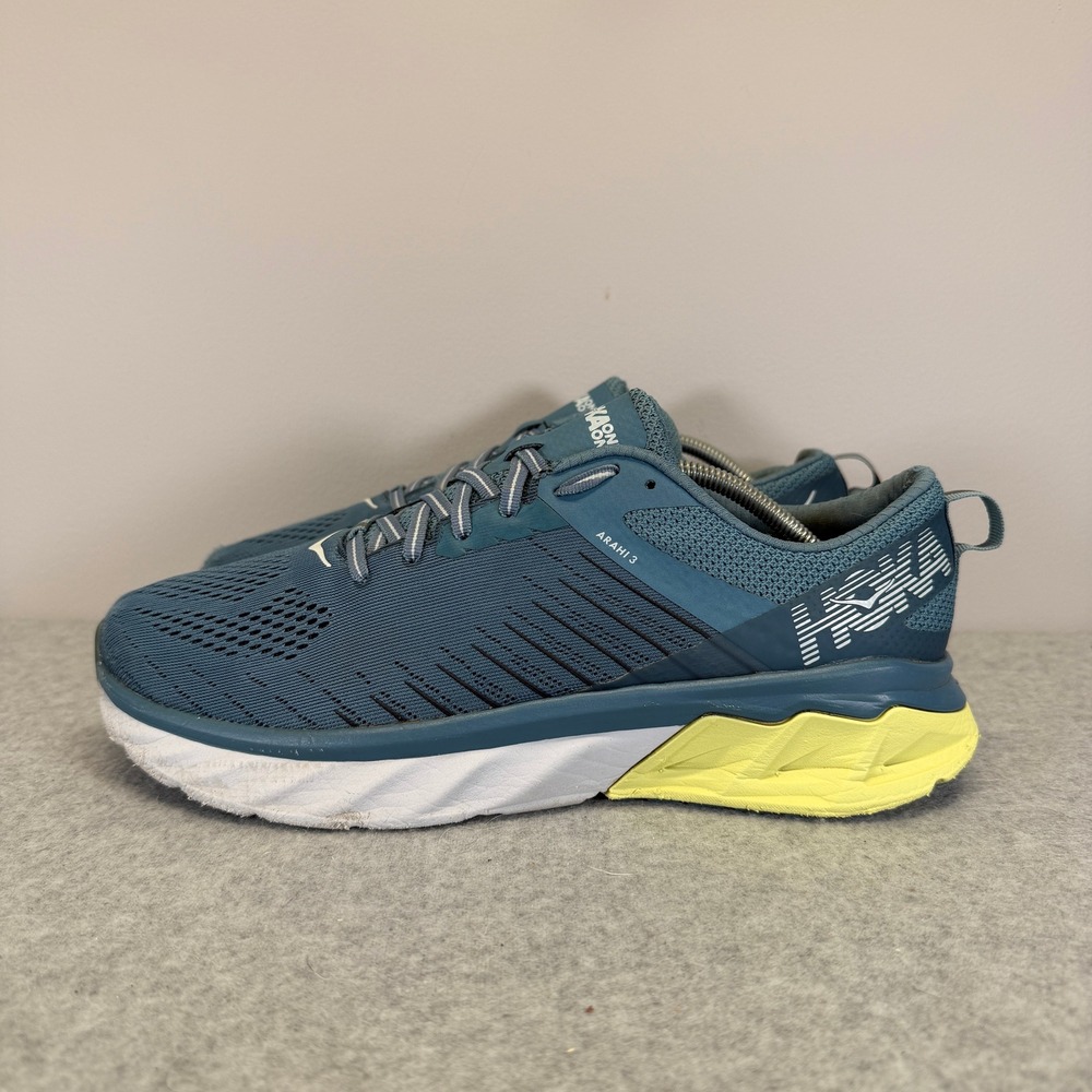 Hoka One One Arahi 3 Womens Shoes Size 9.5 Blue & Yellow Running 1104099 ABPAR